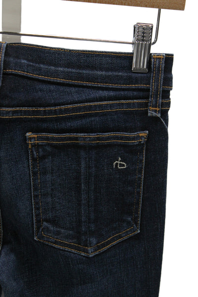 Rag & Bone Jean Women Dark Blue Skinny Ankle Jeans Size 25