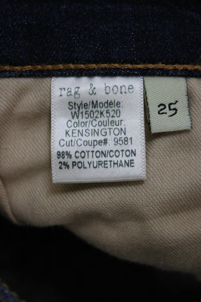 Rag & Bone Jean Women Dark Blue Skinny Ankle Jeans Size 25