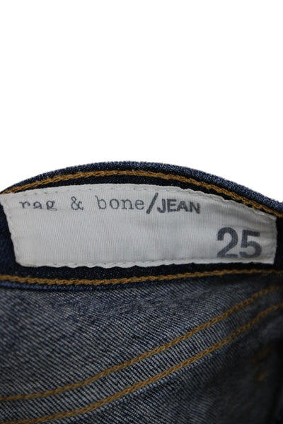 Rag & Bone Jean Women Dark Blue Skinny Ankle Jeans Size 25