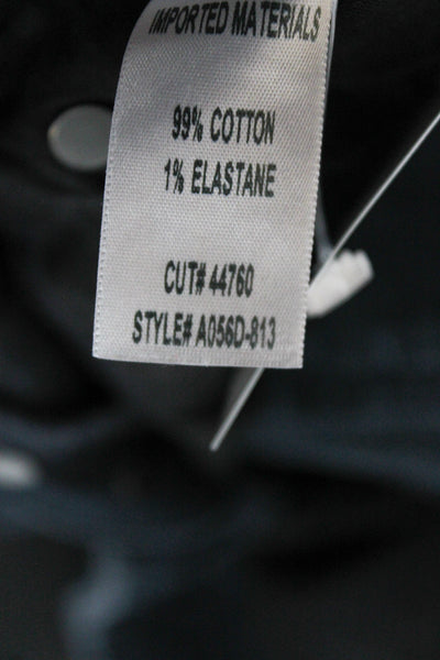 Agolde Women High Waist Mom Tapered Cropped Ankle Jeans Dark Gray Size 25