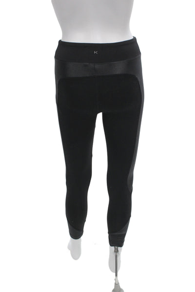 KORAL ACTIVEWEAR Womens Black Ankle Cropped Leggings Size S