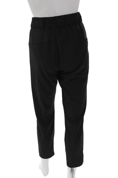 Lululemon Womens Cropped Jogger Pants Black Drawstring Size 6