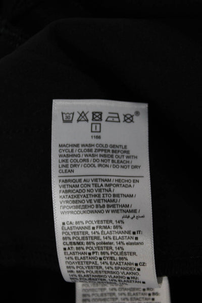 Athleta Unisex Cargo Jogger Pants Black 86% Polyester Spandex Size 6
