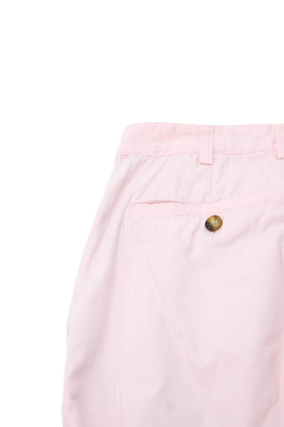 Orvis Mens Pink Cotton Chinos Button Fly Size 34