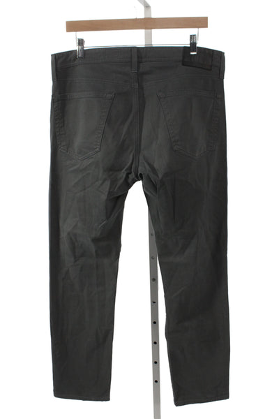 AG Adriano Goldschmied Mens Dark Gray Chinos Size 34