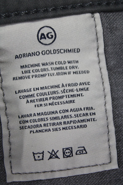 AG Adriano Goldschmied Mens Dark Gray Chinos Size 34
