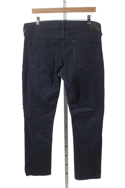 Paige Black Label Mens Straight Dark Blue Jeans Size 34