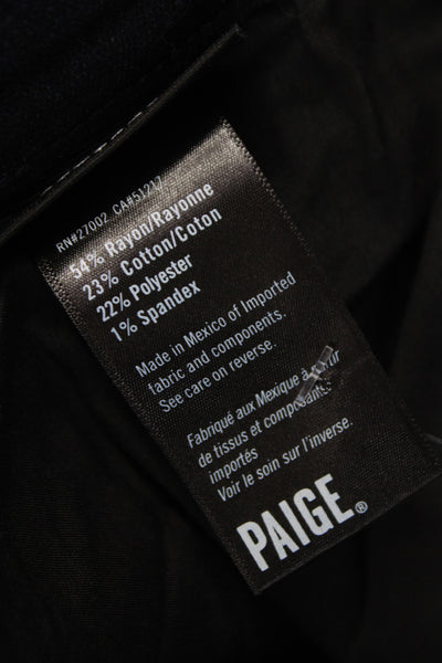Paige Black Label Mens Straight Dark Blue Jeans Size 34