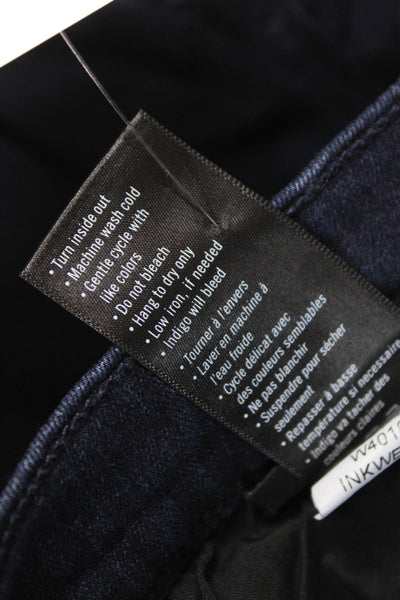 Paige Black Label Mens Straight Dark Blue Jeans Size 34