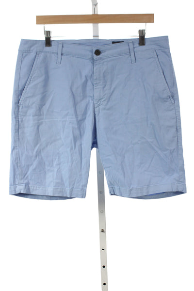AG Adriano Goldschmied Mens Chino Shorts Light Blue Size 36