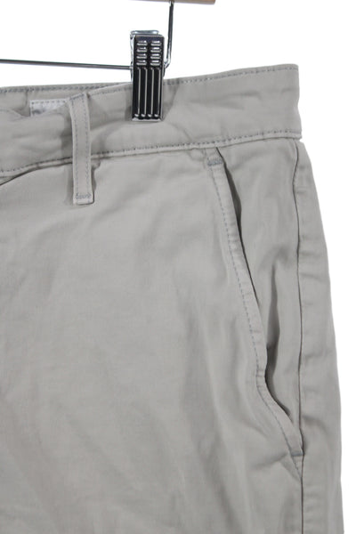 AG Adriano Goldschmied Mens Beige Chino Shorts 97.5% Cotton Size 36