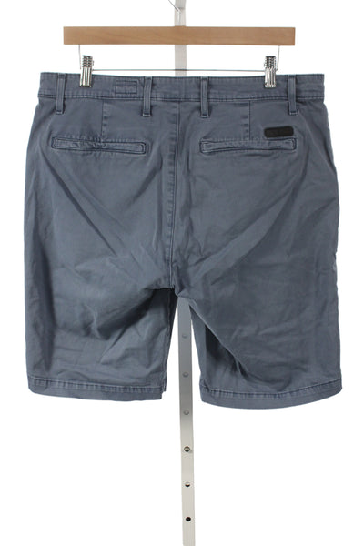 AG Adriano Goldschmied Mens Chino Shorts Dark Gray Polyester Size 34