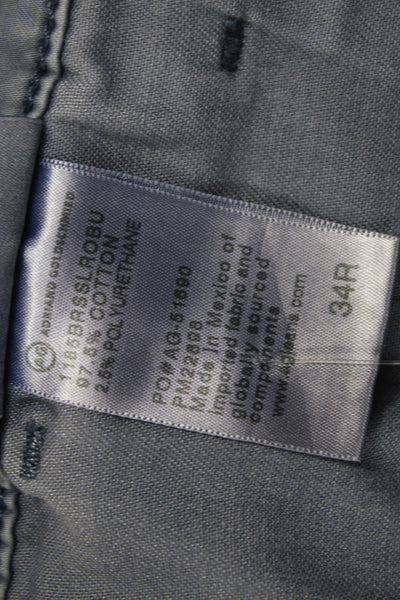 AG Adriano Goldschmied Mens Chino Shorts Dark Gray Polyester Size 34