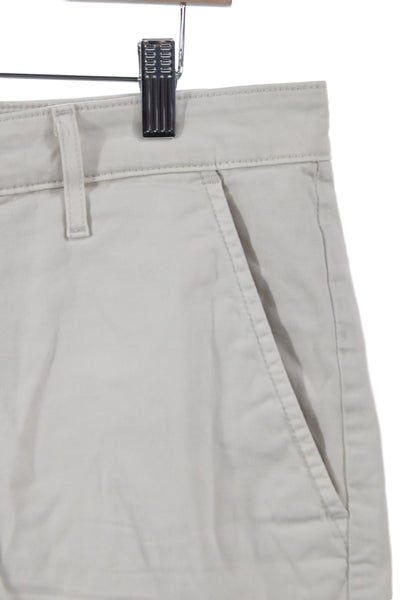 AG Adriano Goldschmied Mens Chino Shorts Beige Cotton Size 34