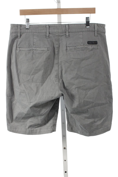 AG Adriano Goldschmied Mens Chino Shorts Gray Size 34