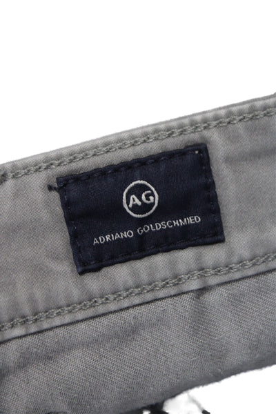 AG Adriano Goldschmied Mens Chino Shorts Gray Size 34