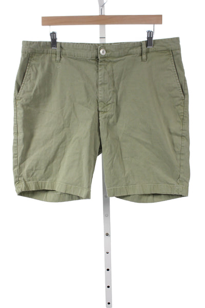 AG Adriano Goldschmied Mens Chino Shorts Green Size 36