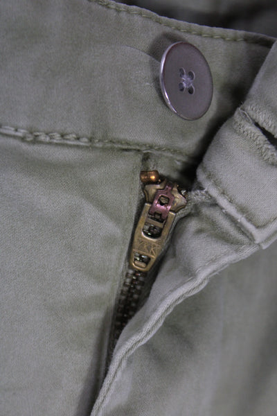 AG Adriano Goldschmied Mens Chino Shorts Green Size 36