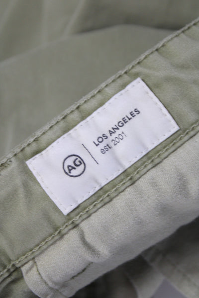AG Adriano Goldschmied Mens Chino Shorts Green Size 36