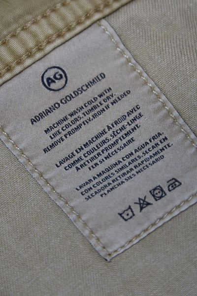 AG Adriano Goldschmied Men Tan Chinos Size 34
