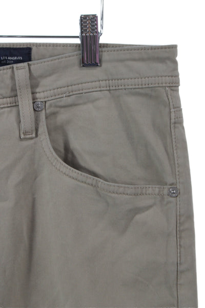 AG Adriano Goldschmied Mens Chino Khaki Pants Beige Button Fly Size 34