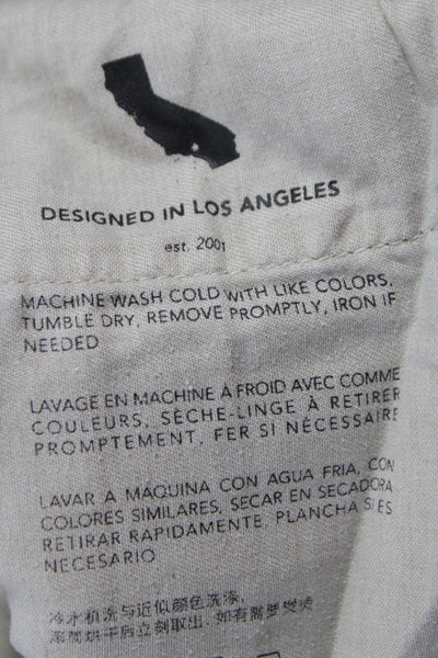 AG Adriano Goldschmied Mens Chino Khaki Pants Beige Button Fly Size 34