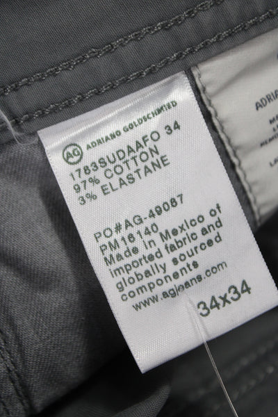 AG Adriano Goldschmied Mens Chino Pants Dark Gray Size 34