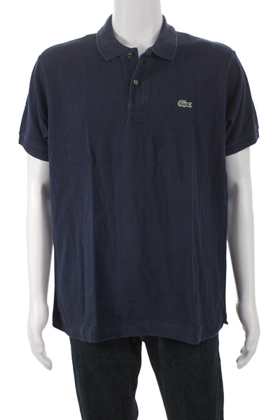 Lacoste Mens Dark Blue Collared Short Sleeve Polo Size XL