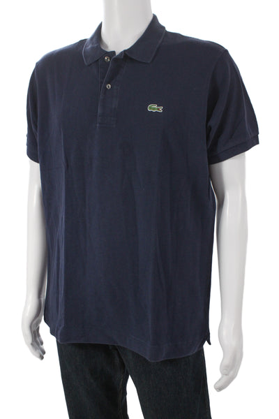 Lacoste Mens Dark Blue Collared Short Sleeve Polo Size XL