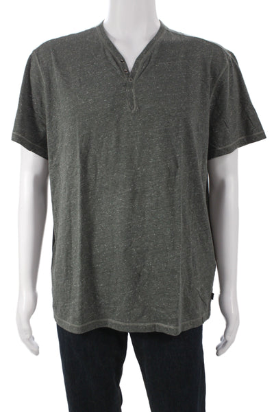 John Varvatos Star USA Mens Dark Gray V Neck T Shirt Big Tall Size 2XL