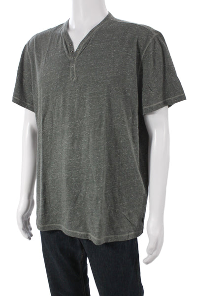 John Varvatos Star USA Mens Dark Gray V Neck T Shirt Big Tall Size 2XL