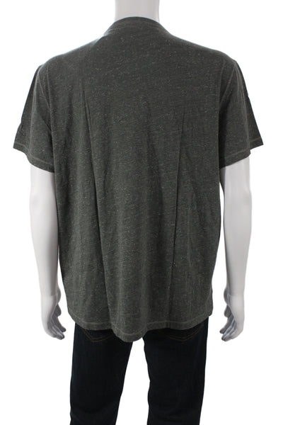 John Varvatos Star USA Mens Dark Gray V Neck T Shirt Big Tall Size 2XL