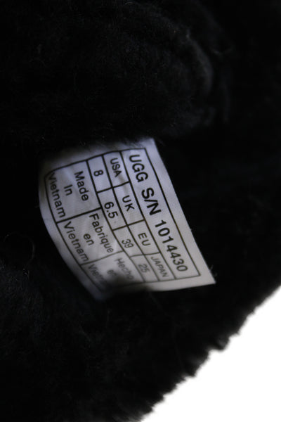 Ugg Womens Shearling Lined Suede Over Knee High Boots Shoes Black Size 8