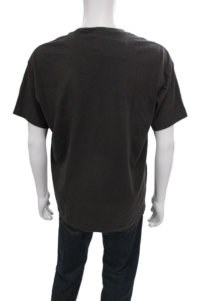 Kith Mens Black Floral Cotton Crew Neck Short Sleeve T-Shirt Size M