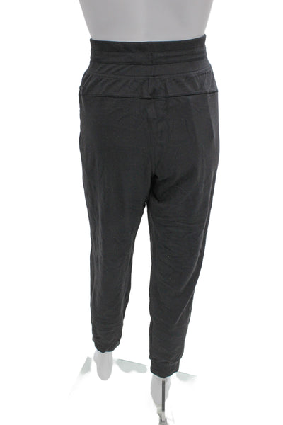 Lululemon Unisex Jogger Sweatpants Black Drawstring Designer Size 10