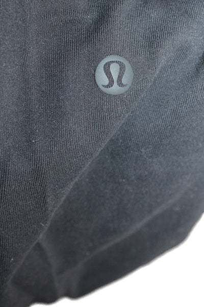 Lululemon Unisex Jogger Sweatpants Black Drawstring Designer Size 10