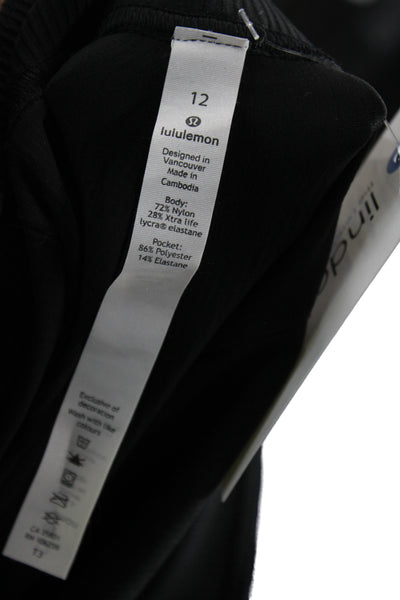Lululemon Womens Black Cropped Pants Size 12