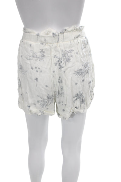 Vintage Havana Womens White Long Sleeve Romper Set Rayon Size S