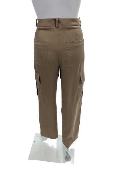 Zara Unisex Cargo Cropped Beige Pants Size XS