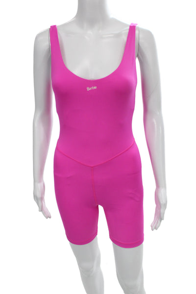 Bandier Women Pink Sleeveless Bodysuit Unitard Size XS