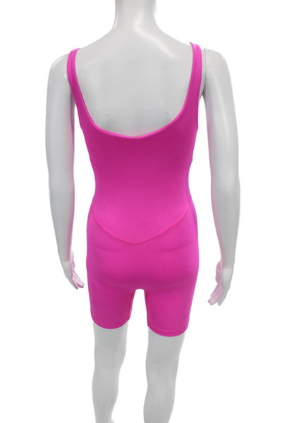 Bandier Women Pink Sleeveless Bodysuit Unitard Size XS