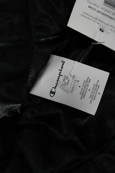 Champion Supreme Mens Varsity Jacket Black 100% Polyester Graphic Size M