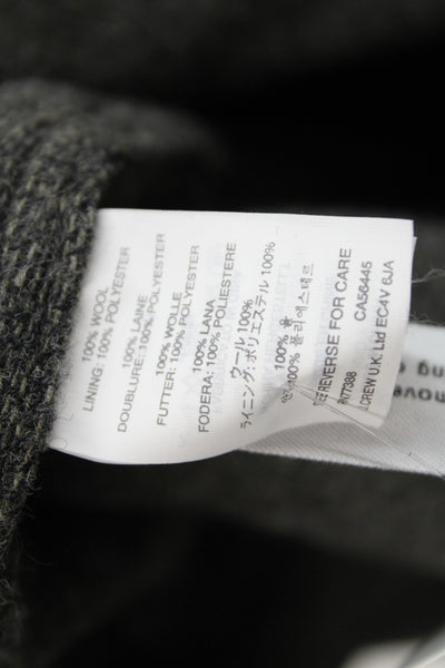 Wallace & Barnes Mens Gray Wool Sport Coat Collared Button Size 38