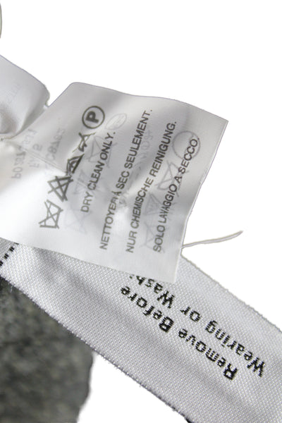 Wallace & Barnes Mens Gray Wool Sport Coat Collared Button Size 38