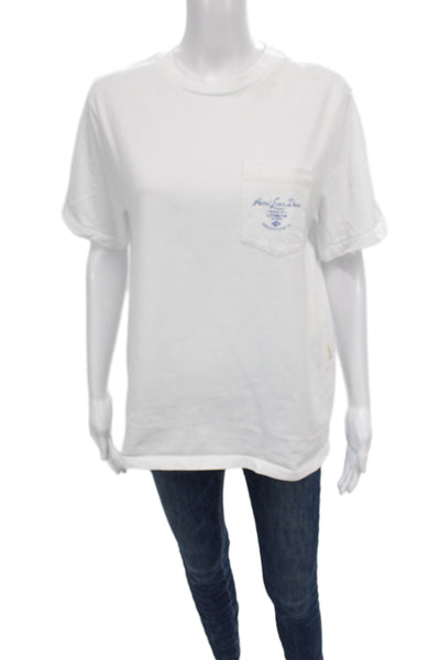 Aime Leon Dore Unisex White Graphic Crew Neck Cotton Short Sleeve Tee Size S