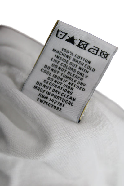 Aime Leon Dore Unisex White Graphic Crew Neck Cotton Short Sleeve Tee Size S