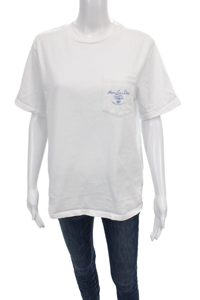 Aime Leon Dore Unisex White Cotton Graphic Tee Size S