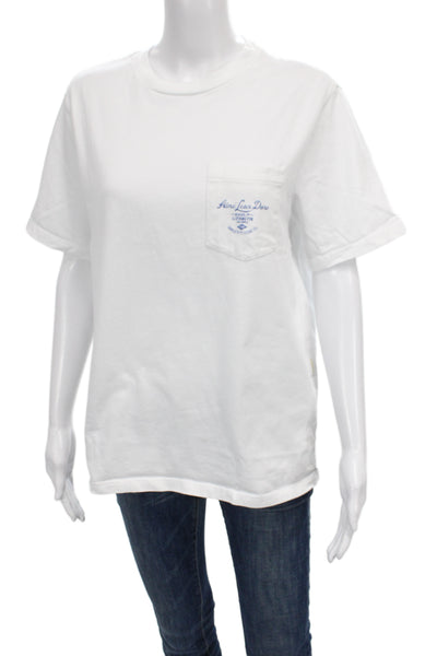 Aime Leon Dore Unisex White Cotton Graphic Tee Size S