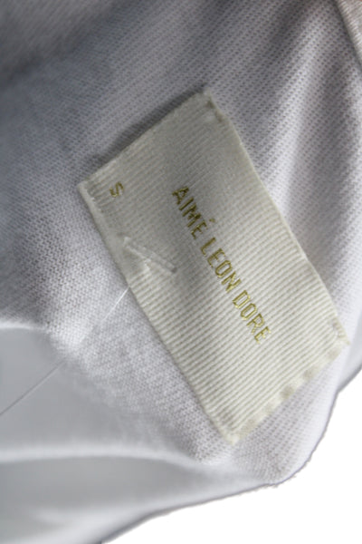 Aime Leon Dore Unisex White Cotton Graphic Tee Size S