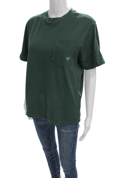 Aime Leon Dore Unisex Green Cotton Crew Neck Short Sleeve T-Shirt Size S